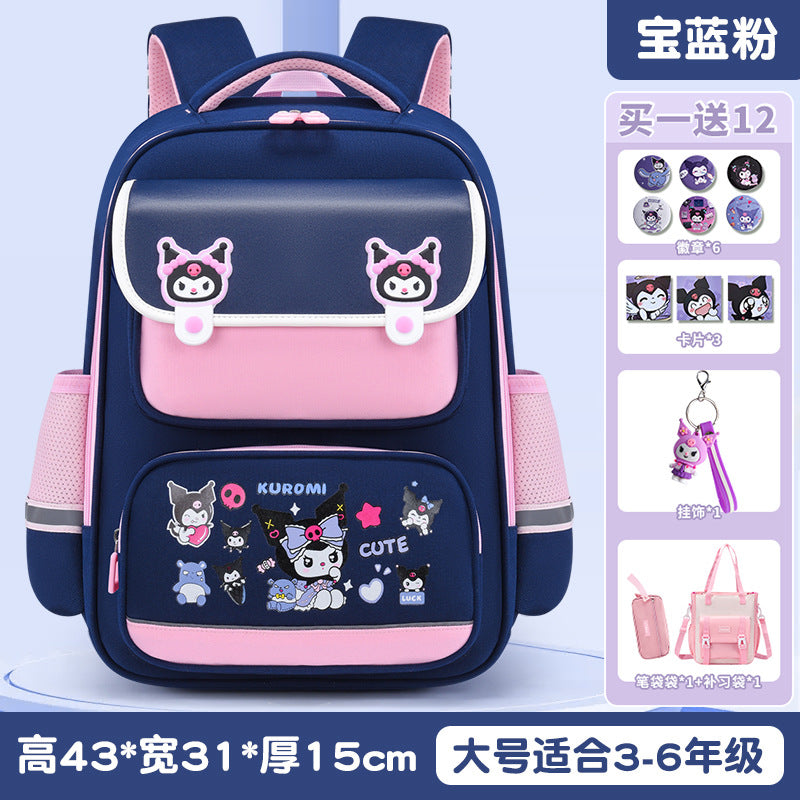 New Elementary School Girls Children's School Bag Cute Girls Backpack Large Capacity Burden Reduction Junior High School Students Japanese School Bag