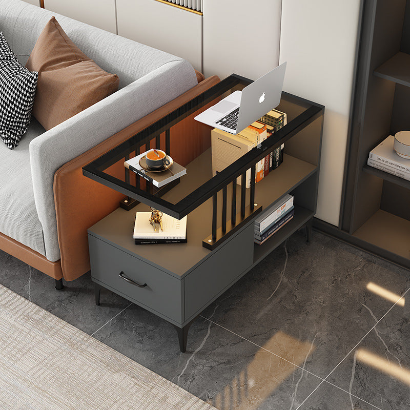 Sofa side cabinet Light luxury side cabinet Living room side table Seam storage corner few simple modern narrow side cabinet Locker