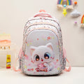 2024 new stretch fabric elementary school cartoon backpack for boys and girls, grades 1-6, large capacity kids' schoolbag