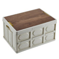 Foldable storage box plastic storage box clothes storage miscellaneous storage box car trunk wooden box with lid