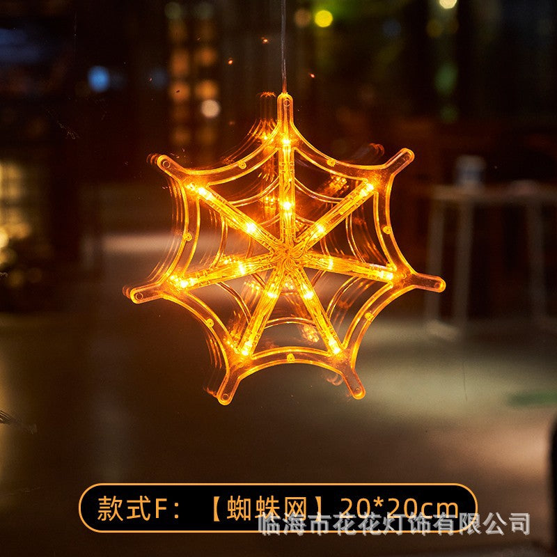 Halloween Lighting Pumpkin Lamp Battery Decoration Atmosphere Lights Festive LED Sucker Lights Props