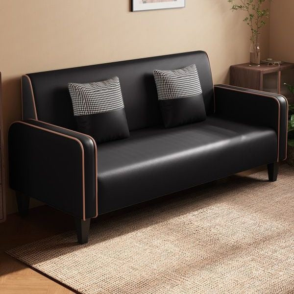 Accessible luxury fabric sofa apartment small apartment living room sofa no-wash technical cloth double three-person simple small sofa wood