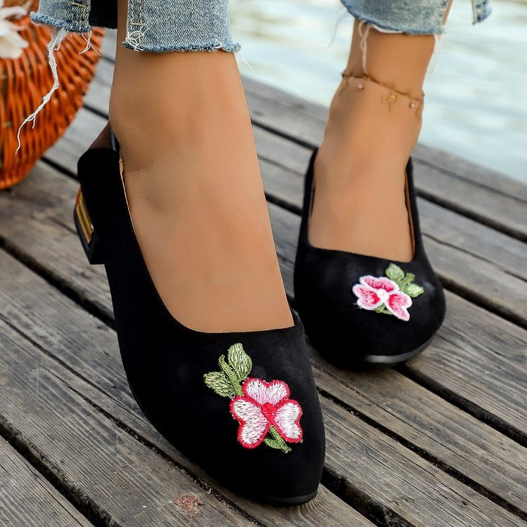 Women's flats - spring/summer  new collection: pointed-toe loafers, suede, plus size, wholesale for export