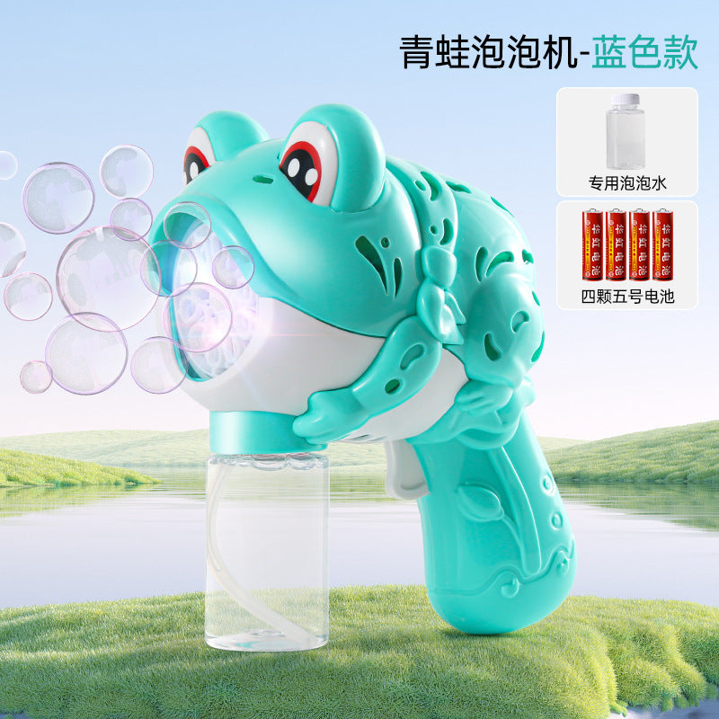 tiktok kids' handheld gatling bubble machine - fully automatic bubble blower - 2026 new model - wholesale toys for boys and girls