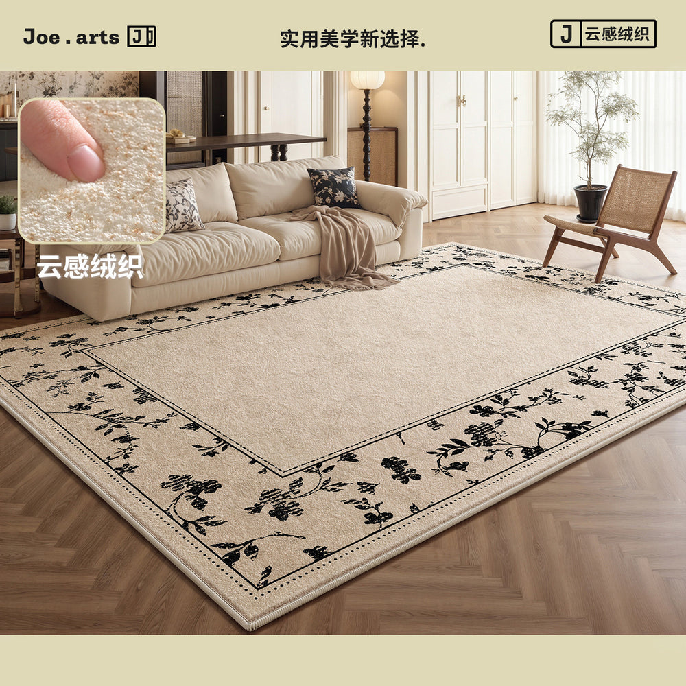 Carpet living room medieval style no-wash and wipeable sofa coffee table frenchretro bedroom bedside floor mat full coverage large area