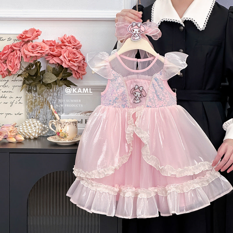 Girls' dress  summer new lolita kuromi birthday dress princess dress