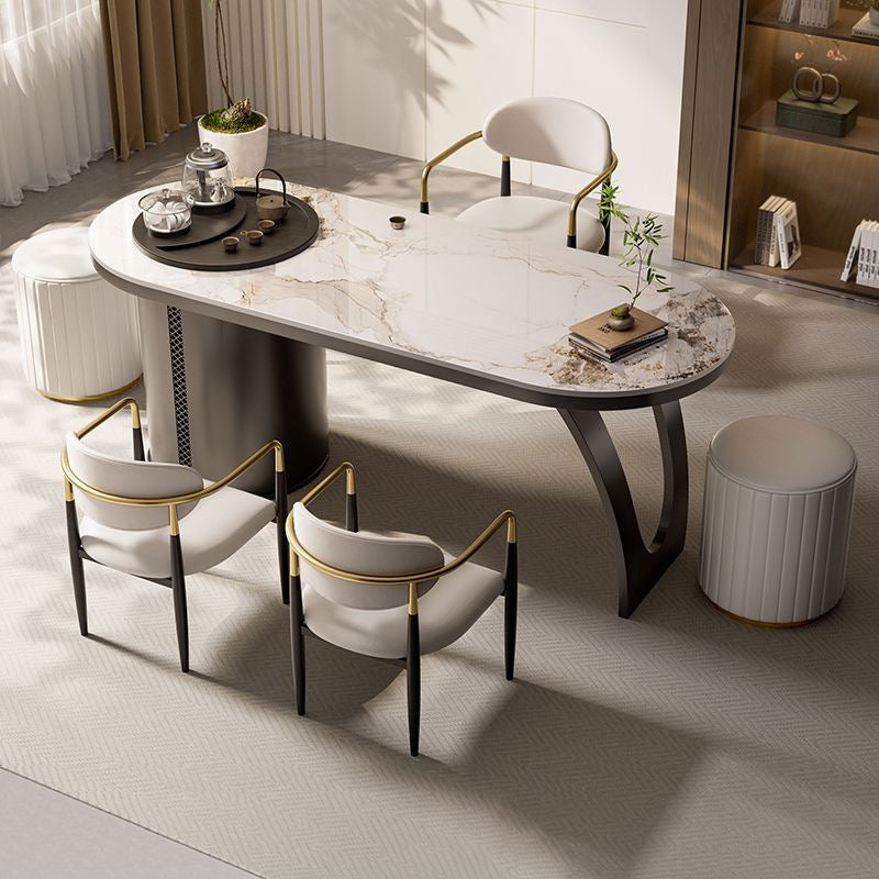 Italian accessible luxury tea chair casual modern makeup stool living room stylish popular negotiation casual chair backrest round stool