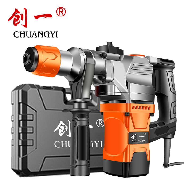 Chuangyi electric hammer and pickaxe dual-purpose concrete for home multi-functional industrial grade high-power impact drill electric drill three-purpose