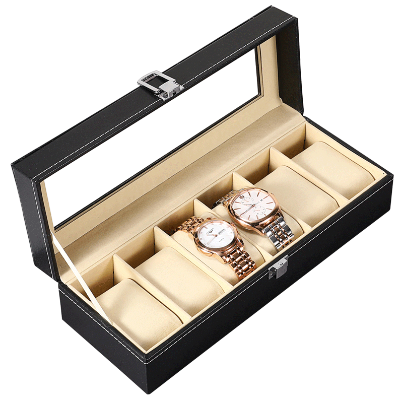 Leather watch box, watch storage box, watch display box, watch box, multiple watches, jewelry box, sunroof bracelet box.