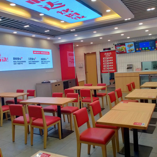 Mi Village bibimbap table and chair of the same style, Mi Village bibimbap table and chair chain fast food restaurant table and chair noodle restaurant dining table and chair