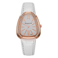 Shangmei cross-border new arrival small thin strap snake-shaped women's fashion watch student with diamond casualtrendy quartz watch
