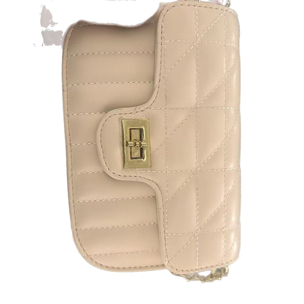 Xiaoxiangfeng rhombus chain bag for women 2025new arrivaltrendy embroidered thread small square bag work clothingeasiest for match shoulder crossbody bag