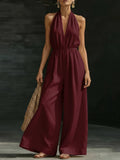 summer new arrivals: european and american style women's clothing - designer, chic, and fashionable. french-inspired v-neck halter tank top for work and casual wear