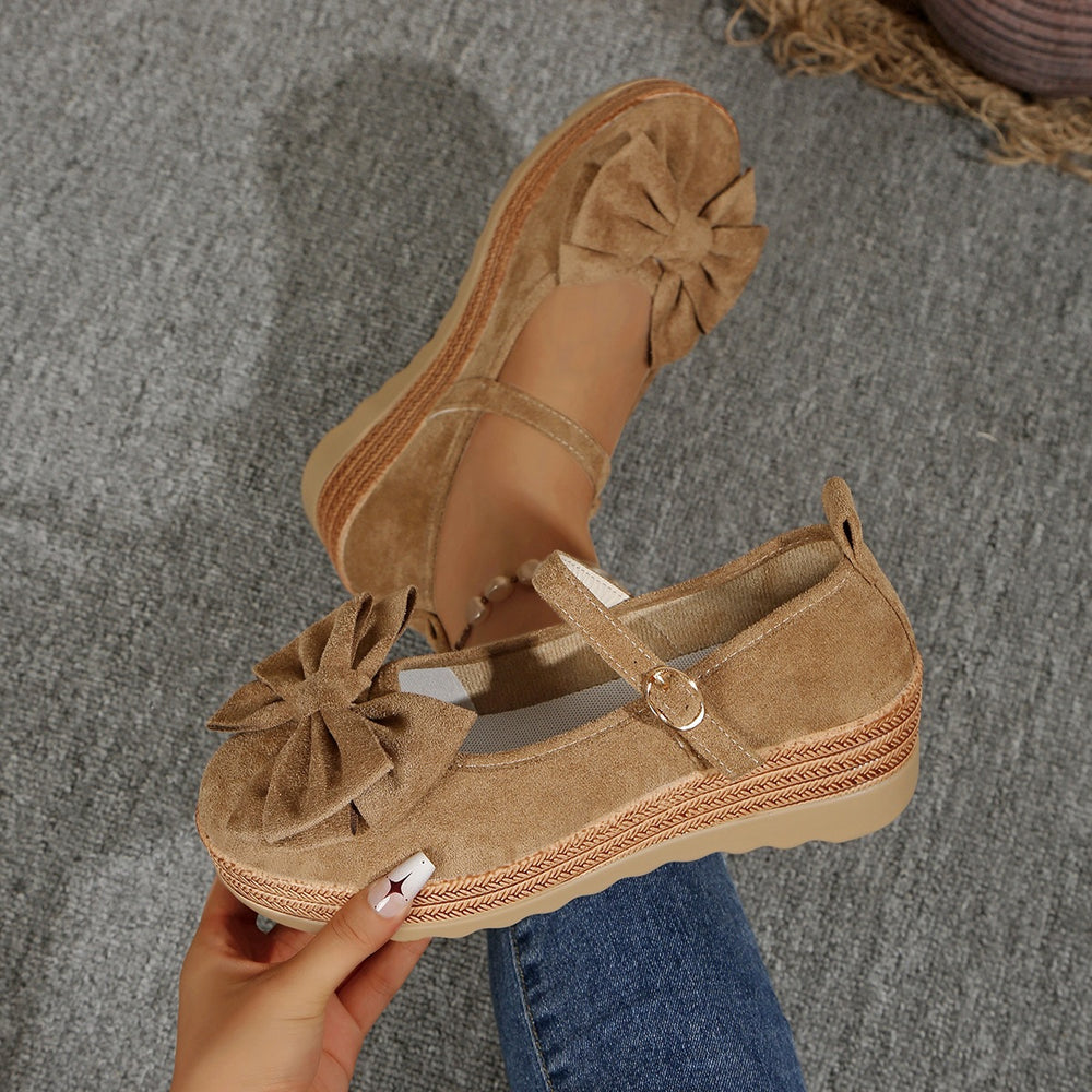 summer new arrival: plus size women's casual comfortable bow french style fashion flats wholesale