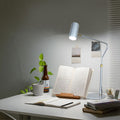 Retractable led desk lamp - dimmable, color temperature adjustable, usb powered, minimalist design for living room, bedroom, eye protection, study, and office