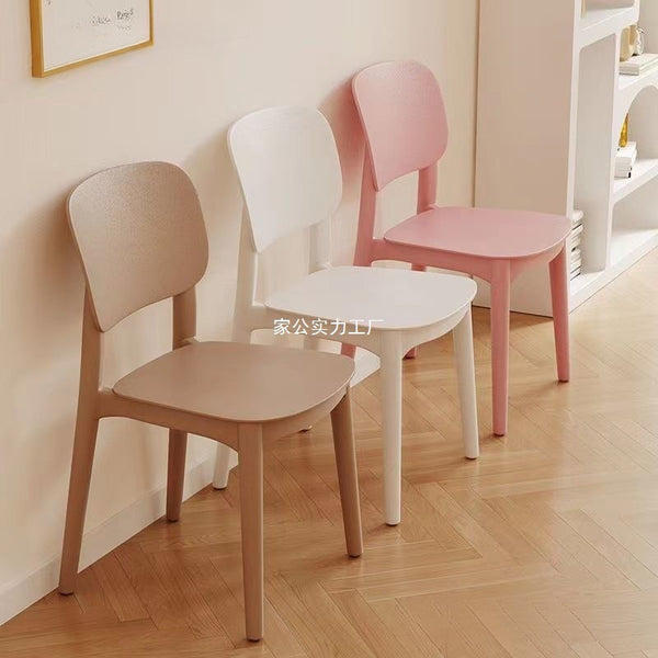 Plastic chairs Home thickened dining table Dining chairs Comfortable sedentary commercial modern simple stool backrest Nordic