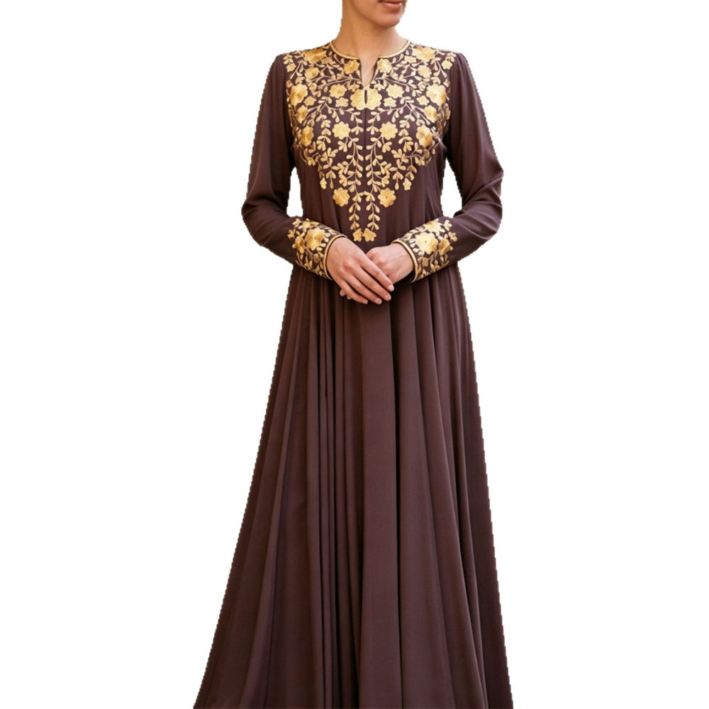 spring new arrivals: european and american style long sleeve casual dress - simple, elegant, and fashionable printed maxi dress