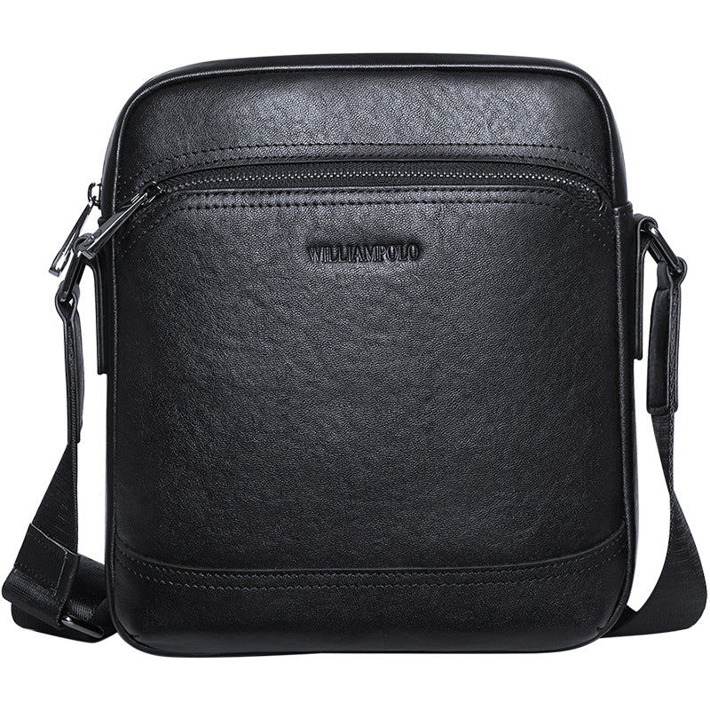 Emperor Paul leather men's messenger bag casual shoulder bag simple commuter small backpack trendy men's bag wholesale