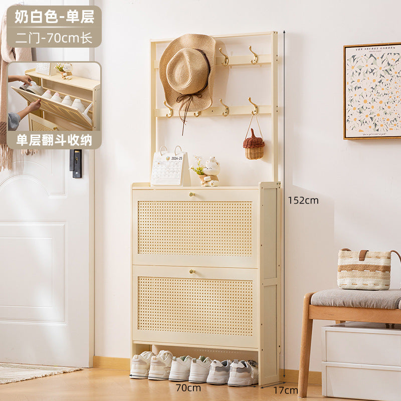 Simple shoe rack household door multi-layer with door dust-proof entry shoe rack shoe cabinet high vertical integrated storage rack