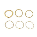 Stackable anklet set wholesale - european & american style, alloy geometric beaded anklets for women, unique heart & cross charms jewelry