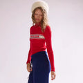206 cross-border fashionnew arrivalletterlong sleevest-shirt round neck knittingtops bottom shirt