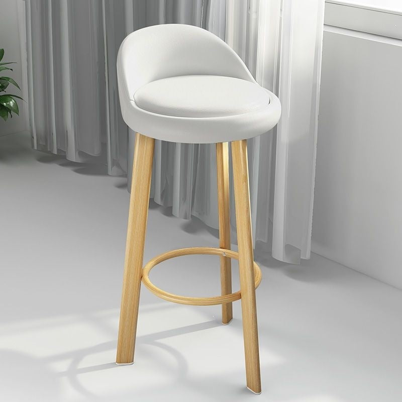 Bar stool, light luxury modern minimalist design, backrest included, bar-specific chair, high stool for home use, bar chair, solid wood