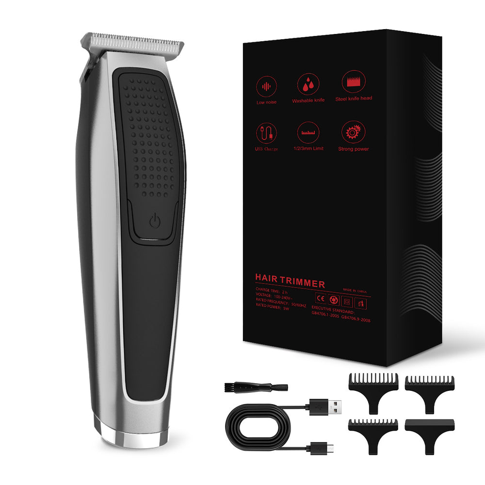 household hairdressing electric hair clipper portable fast charging beard trimming hair push white carving oil head clipper wholesale