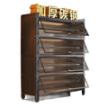 Steel shoe cabinet for home, entryway, and hallway - large capacity, floor-standing, dustproof, multi-functional storage shoe rack