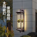 【upgraded & thickened】solar wall light outdoor waterproof villa outdoor porch pillar lamp chinese style balcony hanging light