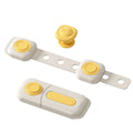 Shield dad kids magnetic double lock long lock for home cabinet refrigerator toilet punch-free drawer lock protection