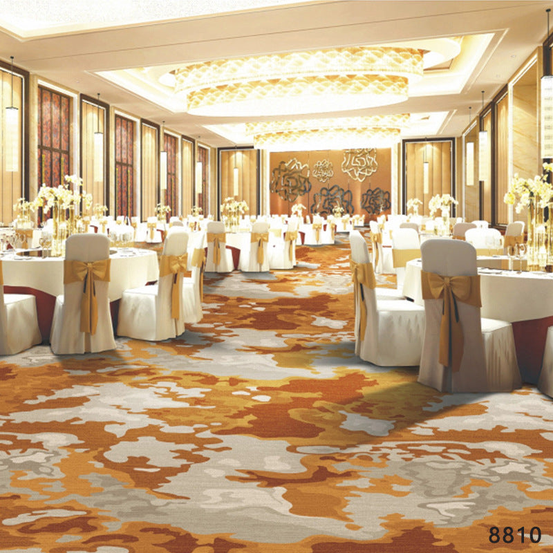 Ready-to-ship printed carpets for hotels and guesthouses, suitable for hallways, corridors, banquet halls, clubs, and billiard rooms. fire-resistant carpet
