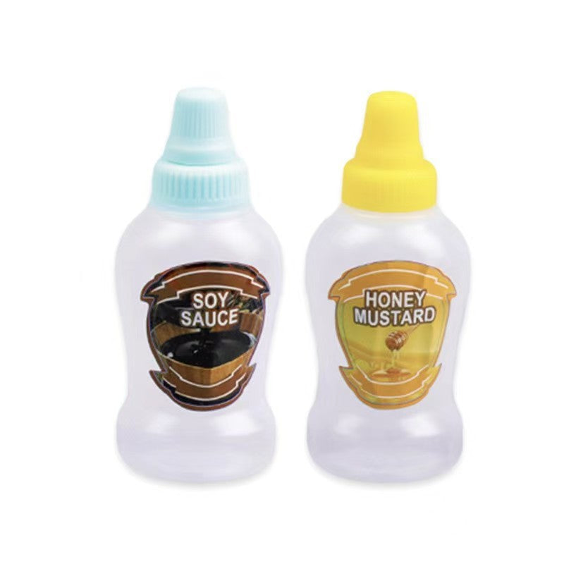 Mini sauce bottle plastic squeeze sauce bottle japanese style squeeze condiment bottle food grade portable soy sauce bottle cross-border