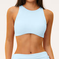 brushed yoga sports push-up bra backless high-elastic bubble wrap with chest pad and beautiful back fitness top 5529