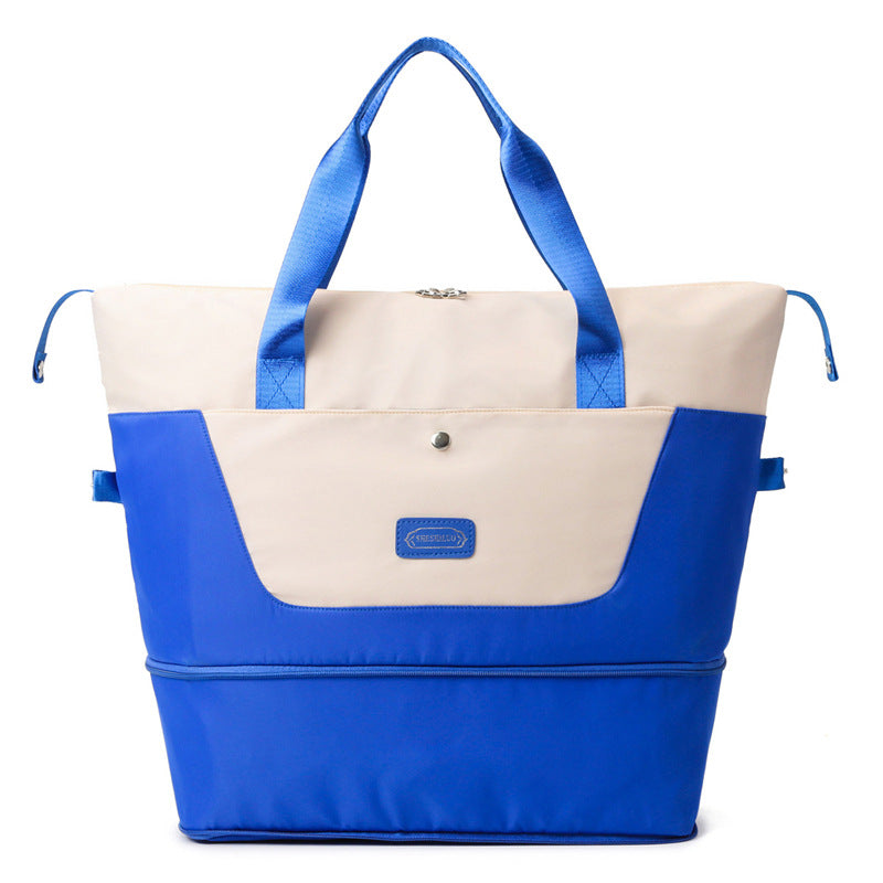 New travel bag, large-capacity wet and dry separation expansion duffel bag, women's sports swimming yoga fitness bag