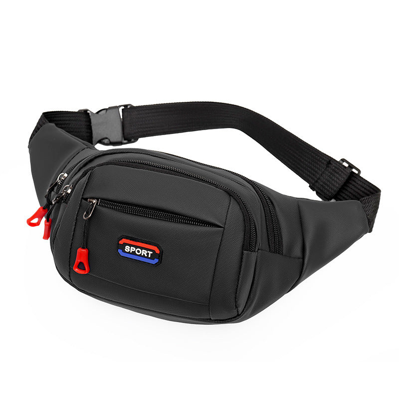 Cross-border new fanny pack men's outdoor sports running chest bag waterproof belt multi-functional business cashier messenger bag
