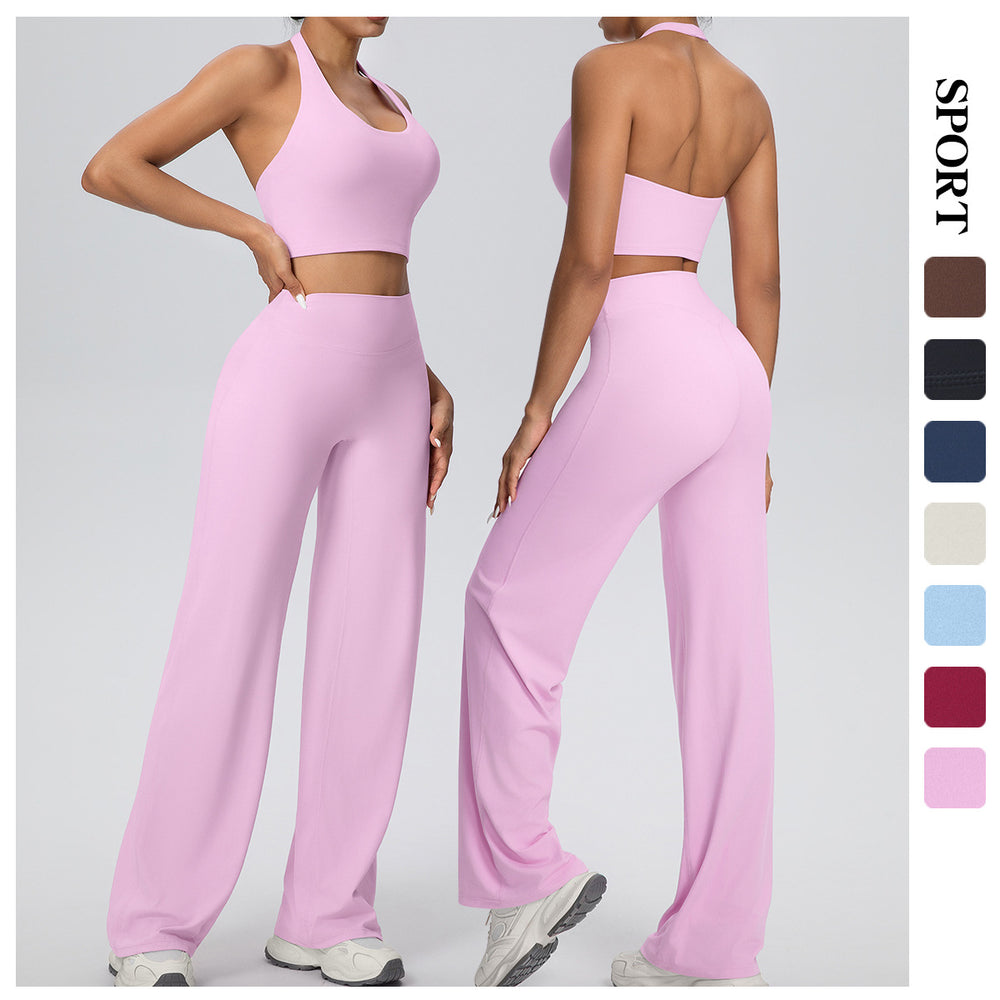 New barely-there seamless bra yoga set: shockproof, high-waisted, butt-lifting, quick-dry activewear for running and fitness