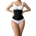 Oemexporthot selling mesh 24 bone external zipper double breasted waist belt slimming body shaping waist belt