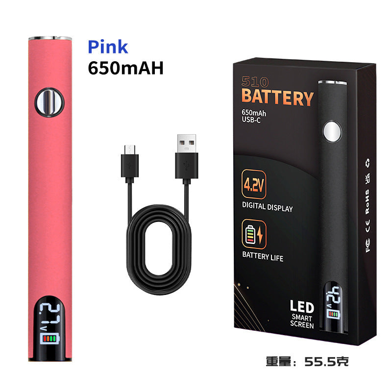 Cross-border explosive portable USB electric soldering iron USB wire burning pen digital display electric welding pen adjustable temperature 510 Loro iron connector