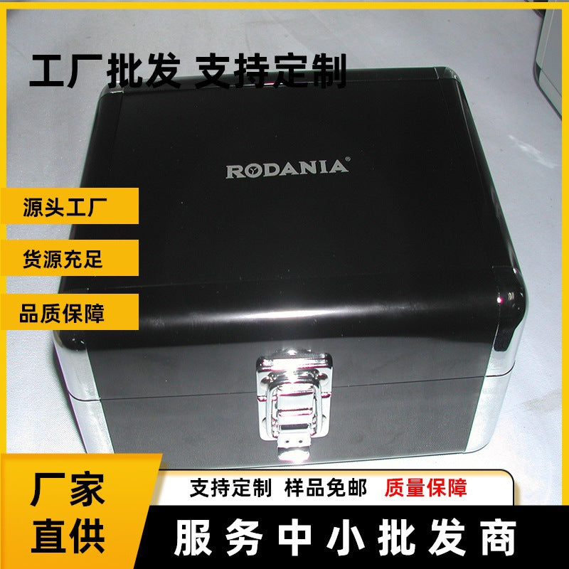 Multifunctional aluminum alloy suitcase Instrument packaging Portable hardware toolbox Shockproof with lock Storage box Wholesale