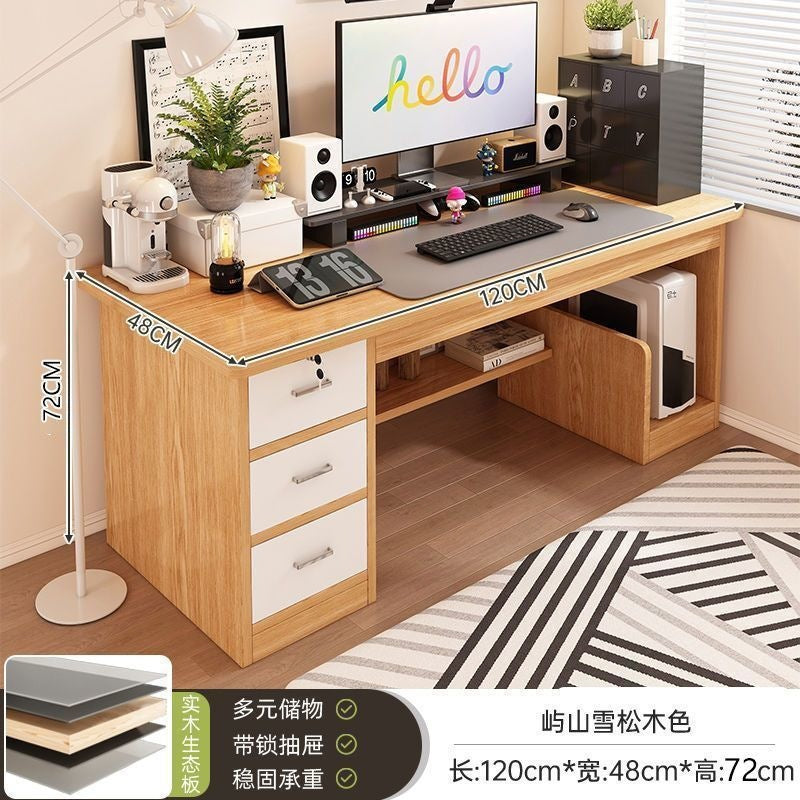 Office desk employee workstation office desk and chair set minimalist modern executive desk single person staff desktop computer table