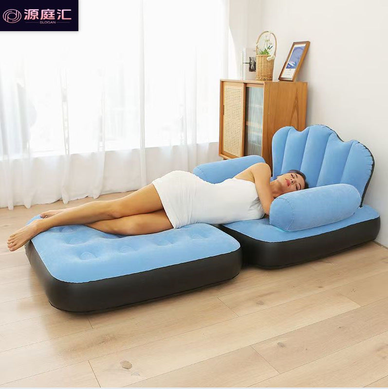 Compression sofa inflatable sofa pvc flocking lazy sofa lounge chair in stock air cushion rest chair
