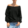 Aliexpress fashion cross-border export women's sexy one-shoulder t-shirt  spring/summer new arrival loose slimming top