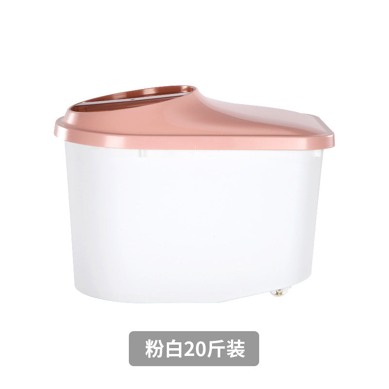Kitchen Japanese-style rice bucket, grain storage box, household sealed insect-proof and moisture-proof rice bucket 10kg food grade
