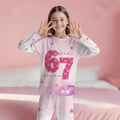 Pajamas long sleevespantssuit cross-border hot-selling 67 elements wholesale girl spring autum thin home clothes outwear