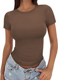 2025 amazon fashion new arrival women's t-shirt silmslimming look round neck tight sexysummertops women's clothing