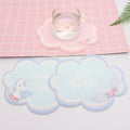 Car anti-slip mat pvc silicone coaster heat insulation pad decorative car creative cartoon interior center console organizer