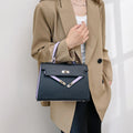 Versatile women's shoulder bag - crossbody, tote, and handbag - 2025 new arrival - trendy color block kelly bag for women (cross-border e-commerce)