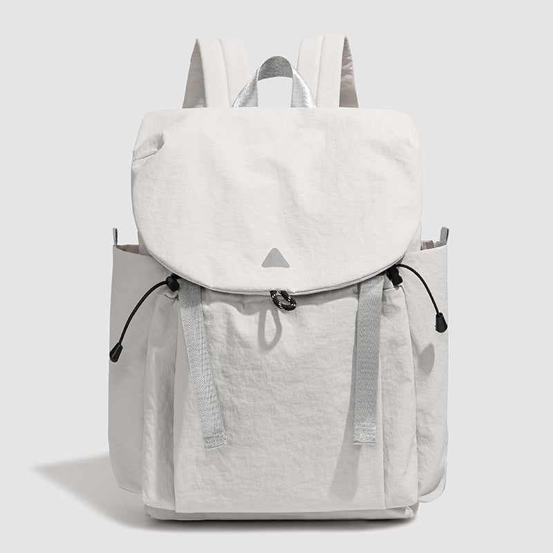 New fashion contrasting color Korean version backpack travel lightweight large capacity backpack trend junior high school college student schoolbag