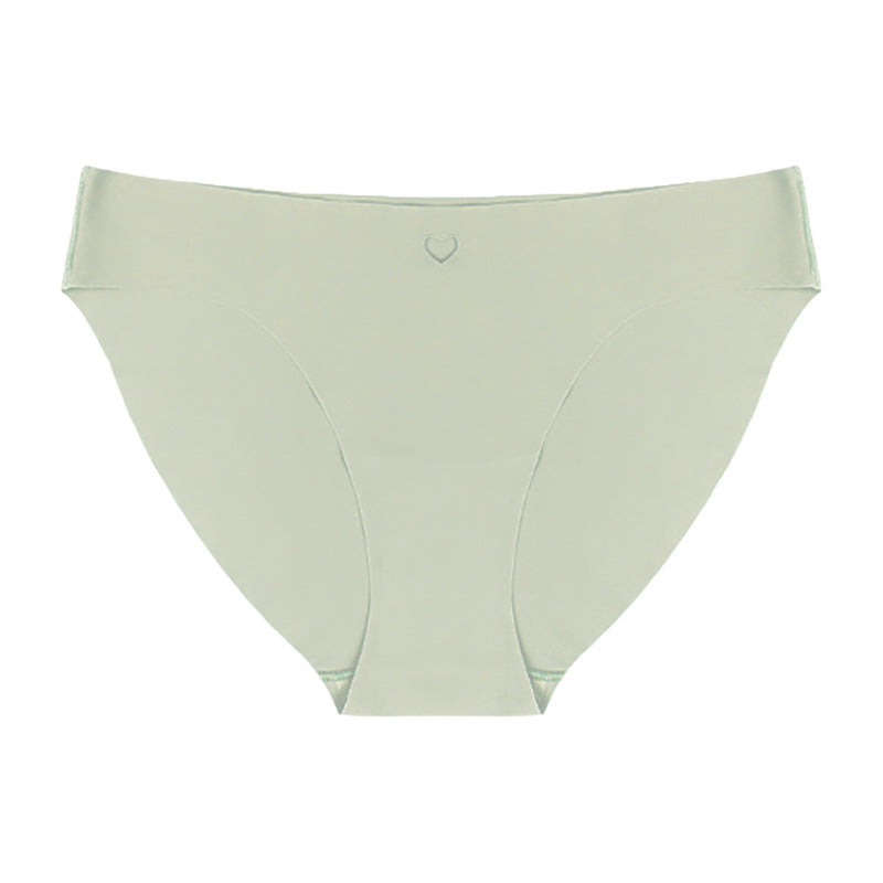 fashion exclusive breathable ice silk seamless high-elastic underwear female sexy low-waist pure cotton bottom crotch seamless underwear