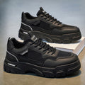 Workwear sneakers men's 2026new arrivalspring mesh breathable mencasual shoes men's thick soleboots men's shoes